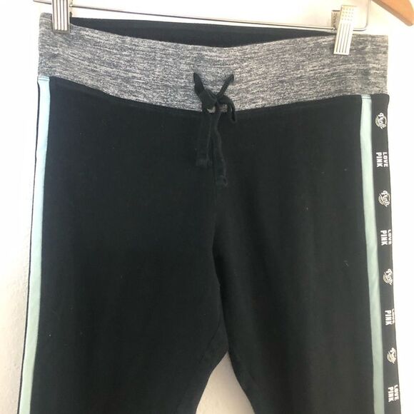 Pink VS yoga gray, black and aqua green joggers size M - Picture 2 of 8